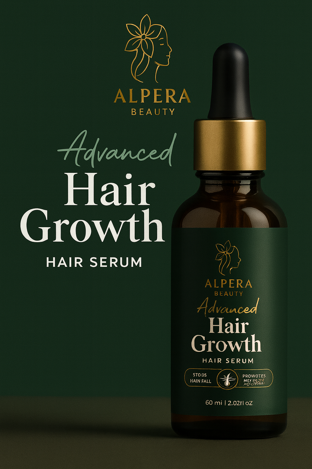 Alpera Beauty Advanced Hair Growth Serum – Fuller, Thicker & Stronger Hair